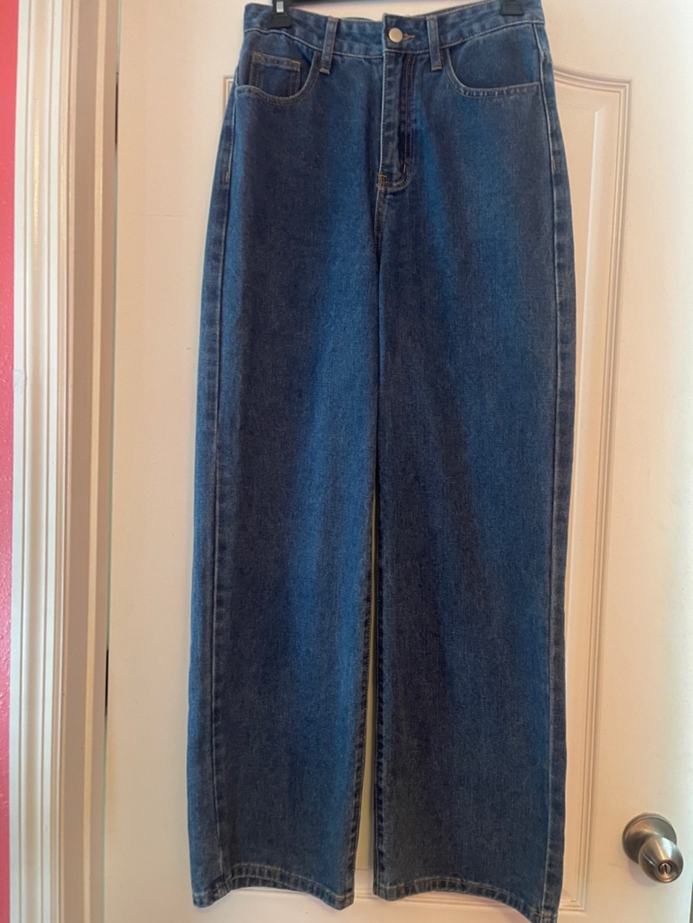 SHEIN Dark Blue Boyfriend Jeans
